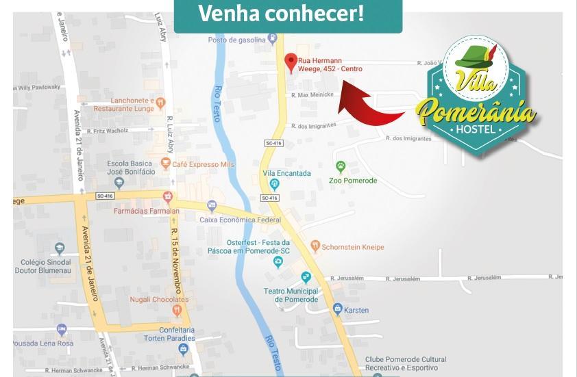 Hostel Villa Pomerania Pomerode Bagian luar foto